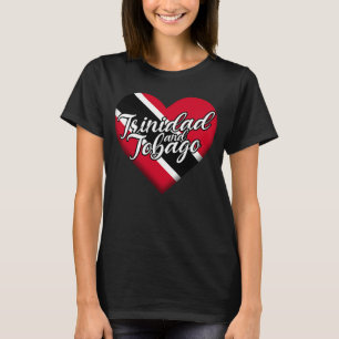 T-shirt Trinité-et-Tobago Drapeau Fierté cardiaque Tobagon