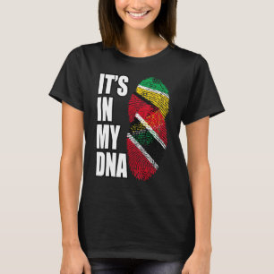 T-shirt Trinité-Et-Tobago Et Guyanais Mélangent L'ADN Drap
