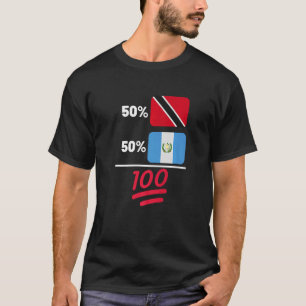 T-shirt Trinité-et-Tobago Plus Guatemala Mix Flag Heritage