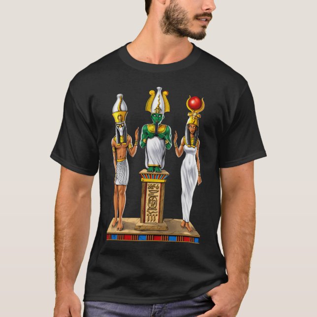 T-shirt Trinité sacrée de l'Égypte antique (Devant)