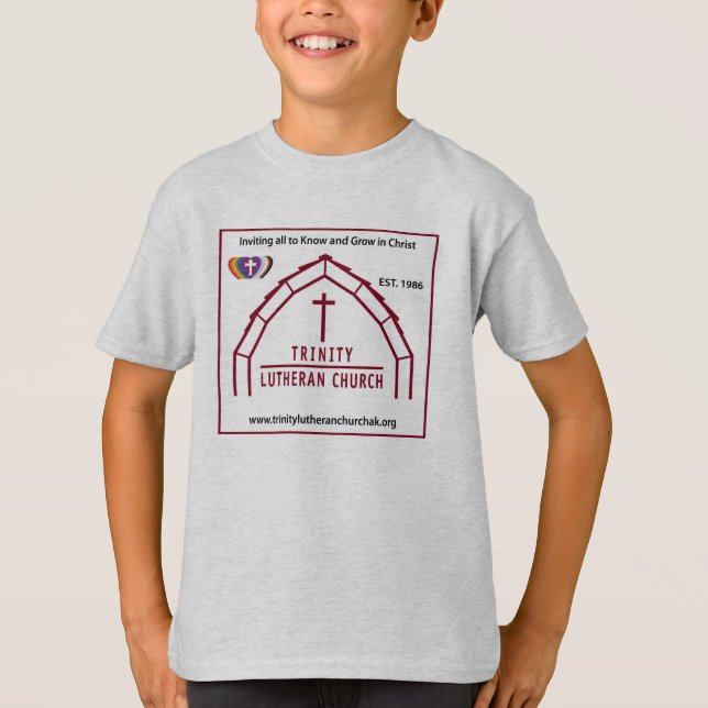 T-shirt Trinity Lutheran Grey Kids (Devant)