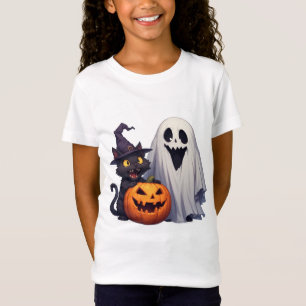 T-Shirt Trio classique de chat fantôme d'Halloween 🎃