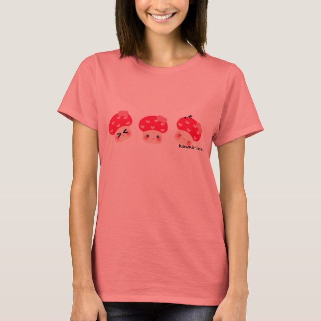 T-shirt Trio de champignon Red Heart (Devant)
