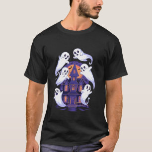 T-shirt Trio de chat fantôme mignon design Halloween