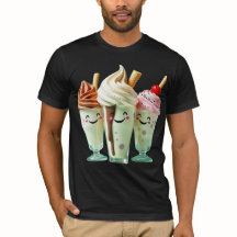 Trio de Glaces Kawaii Personnages de Desserts Mign