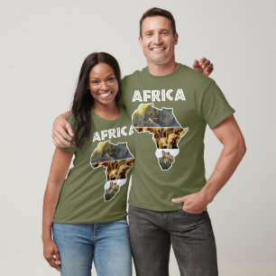 T-shirt Trio de la carte de la faune africaine
