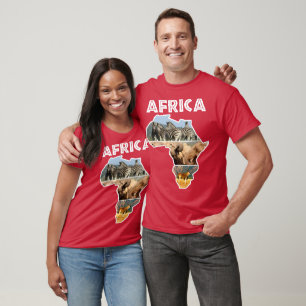 T-shirt Trio de la carte de la faune africaine