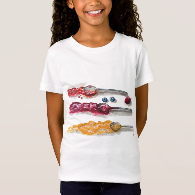 T-Shirt Trio de la confiture d'été : Une aquarelle douce d (Devant)