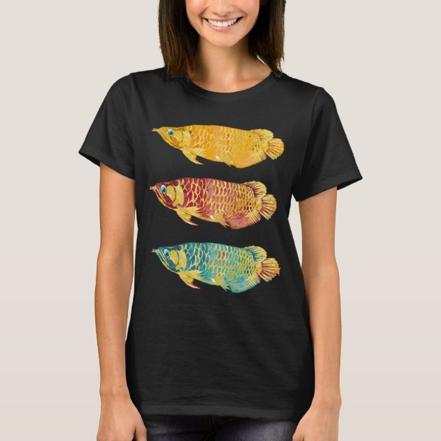 T-shirt Trio de poissons Arowana (Devant)