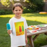 Trio de sucettes glacées d'été Popsicles lumineuse