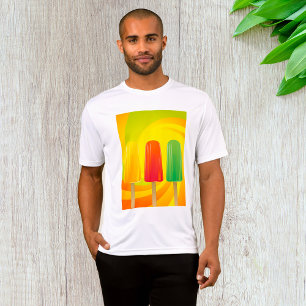 T-shirt Trio de sucettes glacées d'été Popsicles lumineux