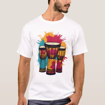 Trio vibrant de tambours djembe
