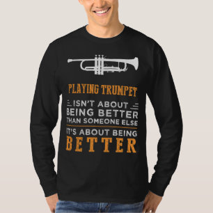 T-shirt Triomphe de trompette avec une torsion d'Humour 