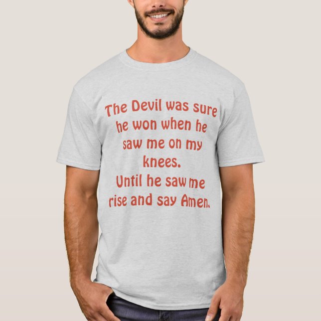 T-shirt Triomphe sur le diable Tee (Devant)