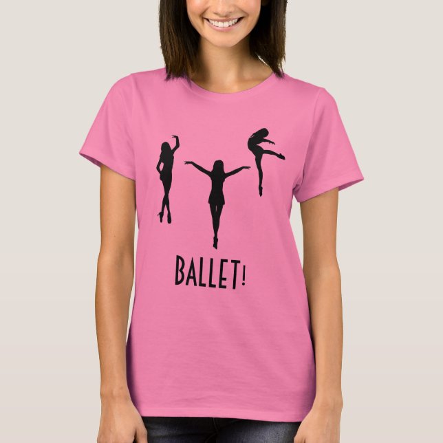 T-shirt triple de ballerine - BALLET ! (Devant)