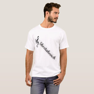 T-shirt Triple de musique classique de Shostakovich
