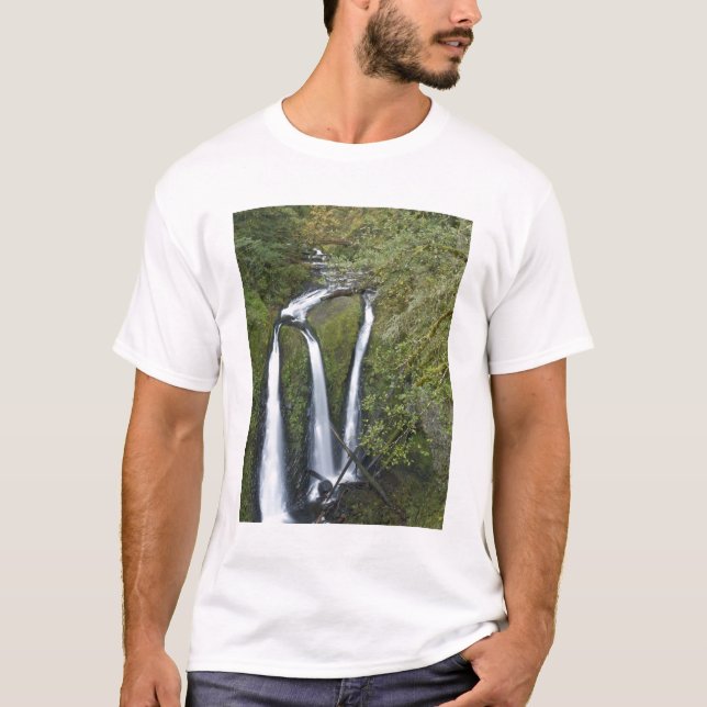T-shirt Triple Falls, Columbia River Gorge (Devant)