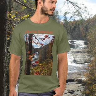 T-shirt Triple Falls Montagnes Blue Ridge Photographie