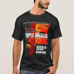 T-shirt Triple Nickles 555e bataillon parachutiste Smokeju