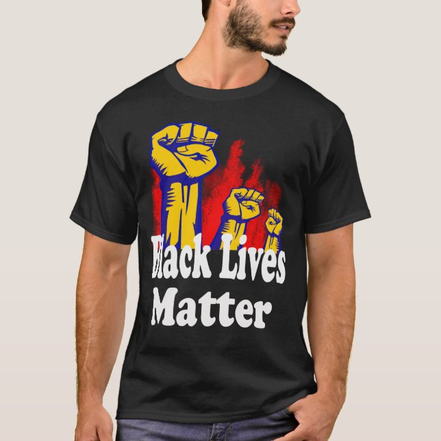 T-shirt Triple Poing Black Lives Matt BLM (Devant)