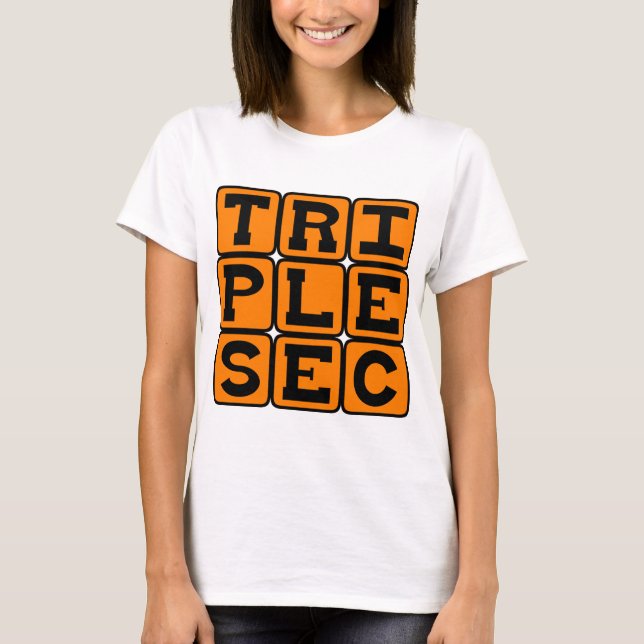 T-shirt Triple Sec, Mixeur De Boissons (Devant)