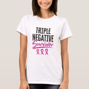 T-shirt Triple survivant négatif TNBC Cancer du sein