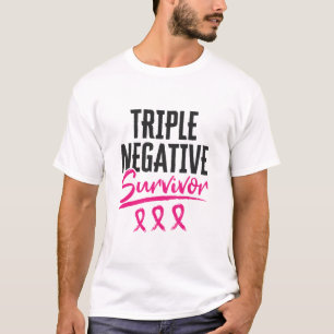 T-shirt Triple survivant négatif TNBC Cancer du sein