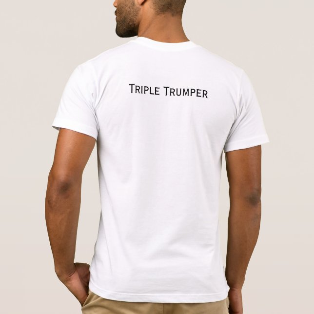 T-shirt Tripler Trumper 3X Trumper (Dos)
