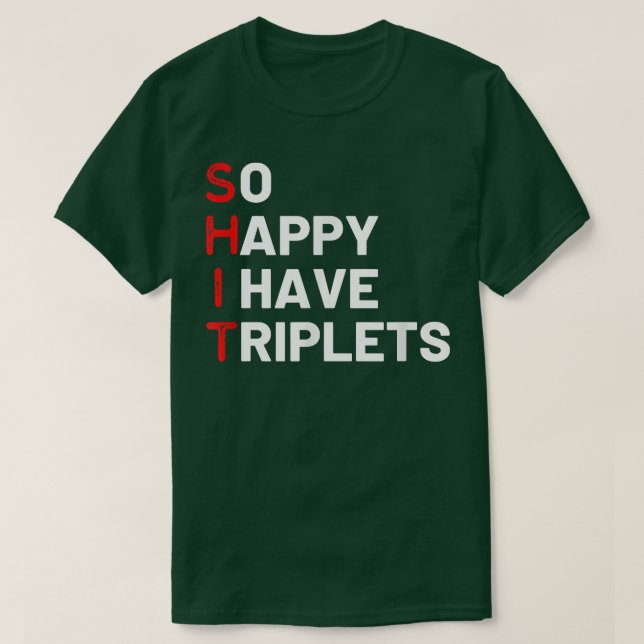 T-shirt Triplet Maman de Triplets Funny Triplet Mama Tripl (Design devant)
