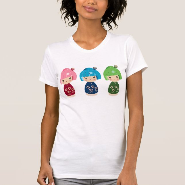 T-shirt Triplets de Kokeshi (Devant)