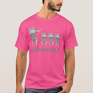 T-shirt Triplets de la mère enceinte cadeau de loup