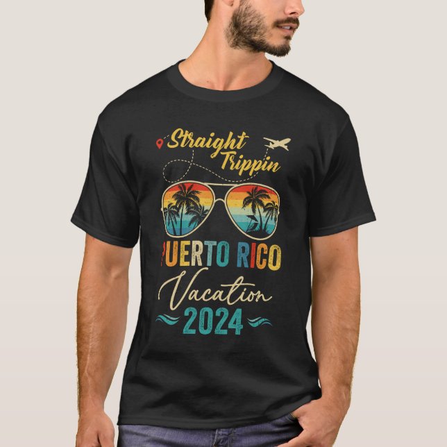 T-shirt Trippin droit Porto Rico 2024 Famille Été Va (Devant)