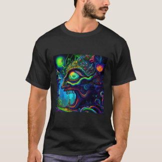 T-shirt Trippy Abstrait Lizard Psychedelic