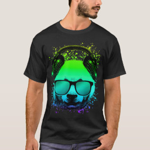 T-shirt Trippy DJ Bear Ravers cadeaux Techno House Panda