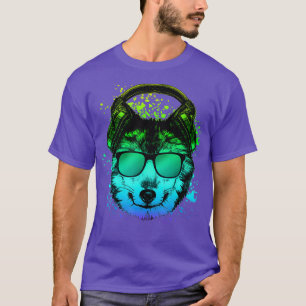 T-shirt Trippy DJ cadeau EDM Techno House Wolves Wolf