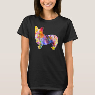 T-shirt Trippy Psychedelic Colorful Art Pembroke Welsh Cor