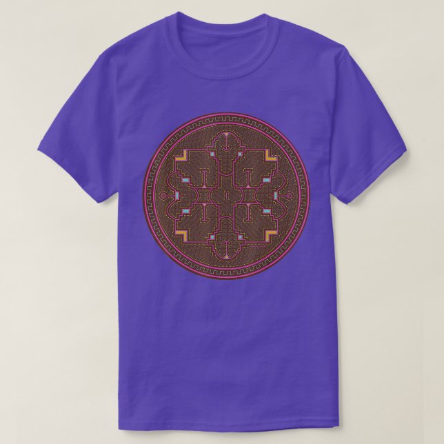 T-shirt Trippy Psychedelic Shipibo Conception Tribal (Design devant)