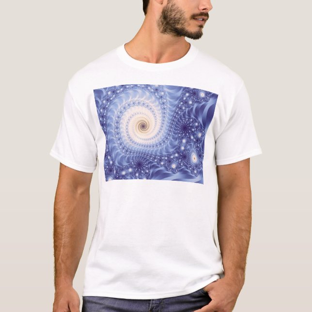 T-shirt Trippy Psychedelic Starstorm Fine Fractal (Devant)