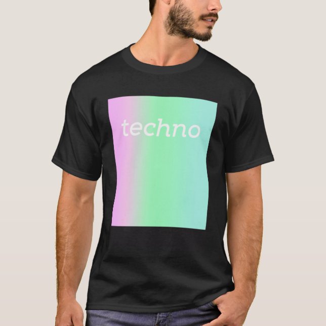 T-shirt Trippy Techno EDM Electronic Dance Music (Devant)