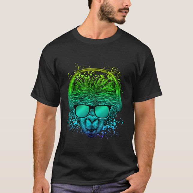 T-shirt TrippyDJ pour les raveurs EDM Techno House Psyched (Devant)