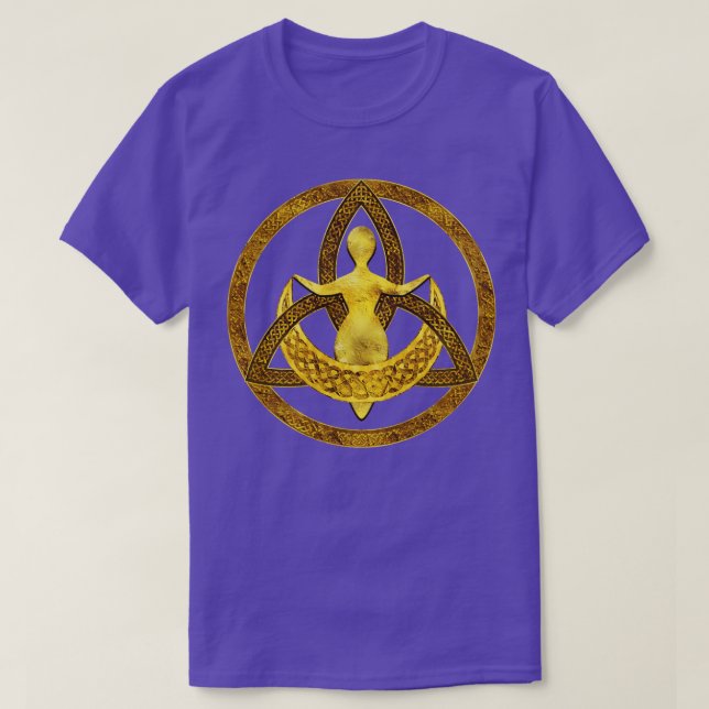 T-shirt Triquetra Moon Goddess Orament (Design devant)