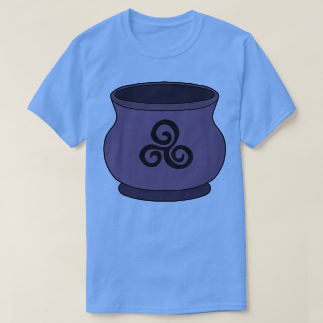 T-shirt Triskele Triple Spiral Cauldron (Design devant)