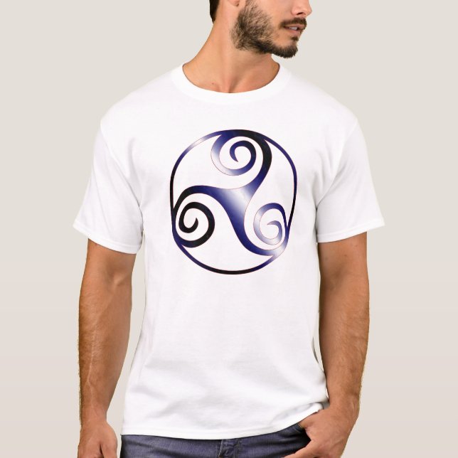 T-shirt Triskell en cuir de celtic de fierté (Devant)