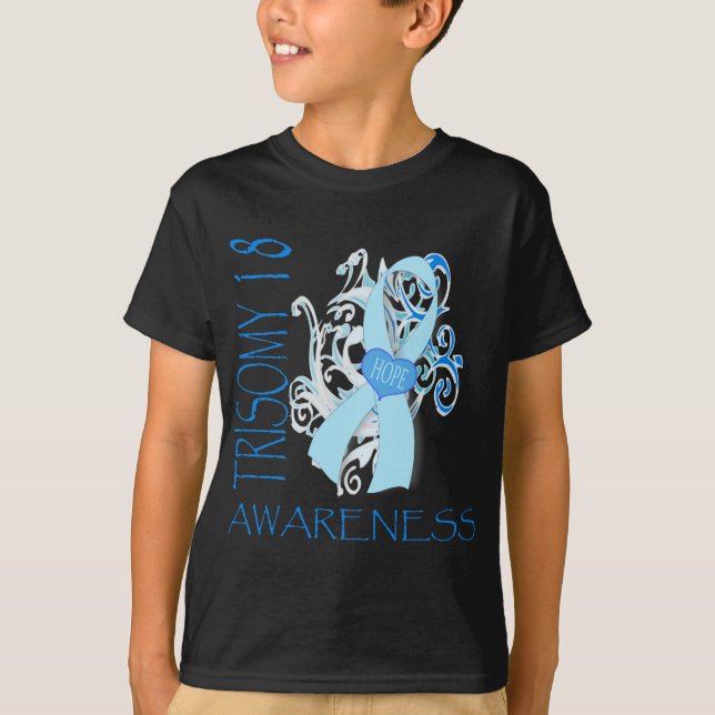 T-SHIRT TRISOMIE 18, CONSCIENCE DE LA TRISOMIE 18 (Devant)