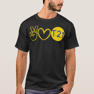 T-shirt Trisomie T21 Syndrome des femmes, des hommes et de