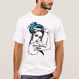 T-shirt Trisomy 21 Syndrome de Down Maman Rosie Le Riveter