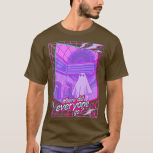 T-shirt Triste 1980s Vaporwave Ghost Sheet Ghost Aesthétiq