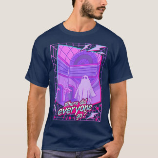 T-shirt Triste 1980s Vaporwave Ghost Sheet Ghost Aesthétiq