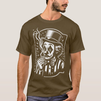 T-shirt triste clown dans le cirque 1