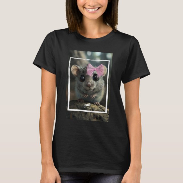 T-shirt Triste Hamster, Triste Pas Plus (Devant)